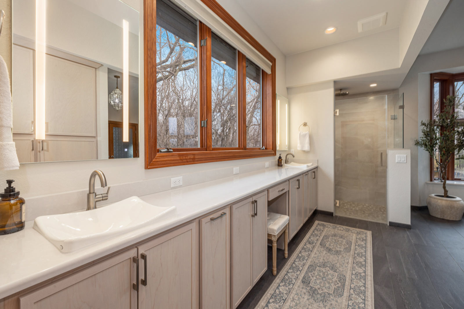 Modern Primary Bathroom Remodel in Muskego