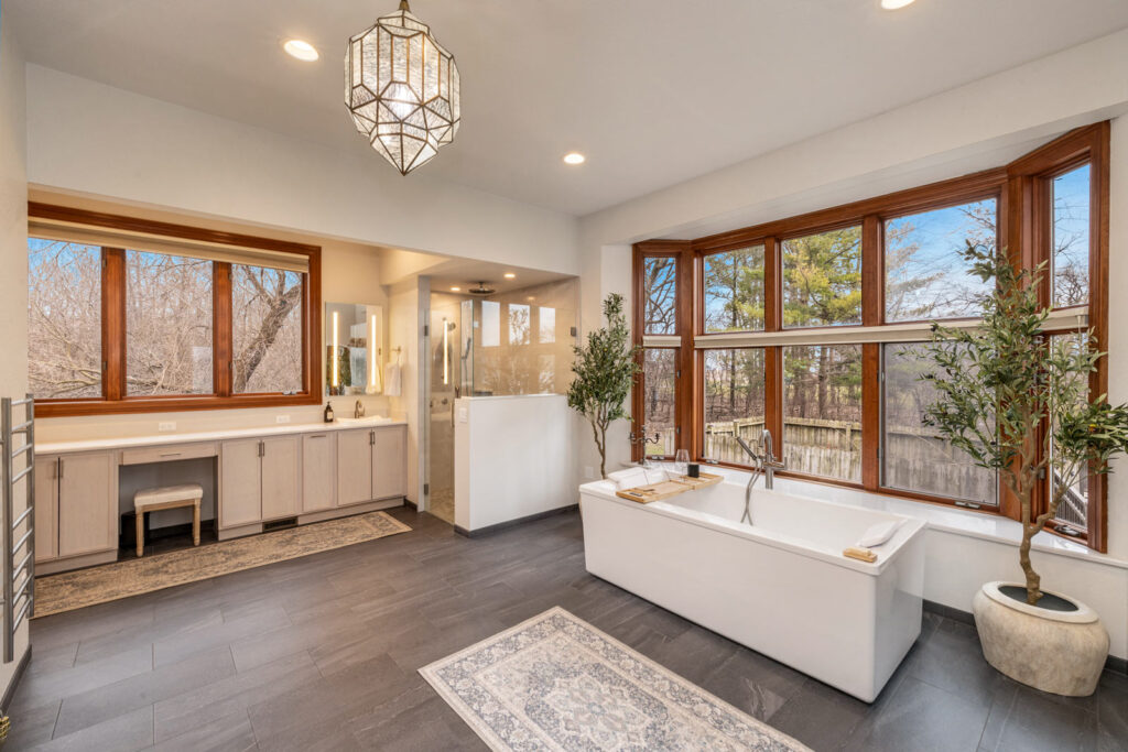 Modern Primary Bathroom Remodel in Muskego