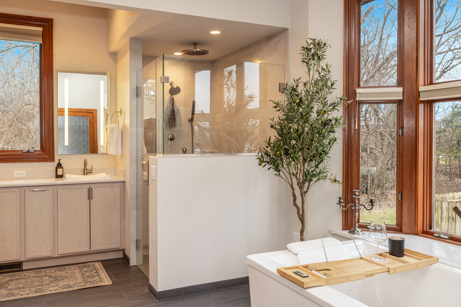 Modern Primary Bathroom Remodel in Muskego
