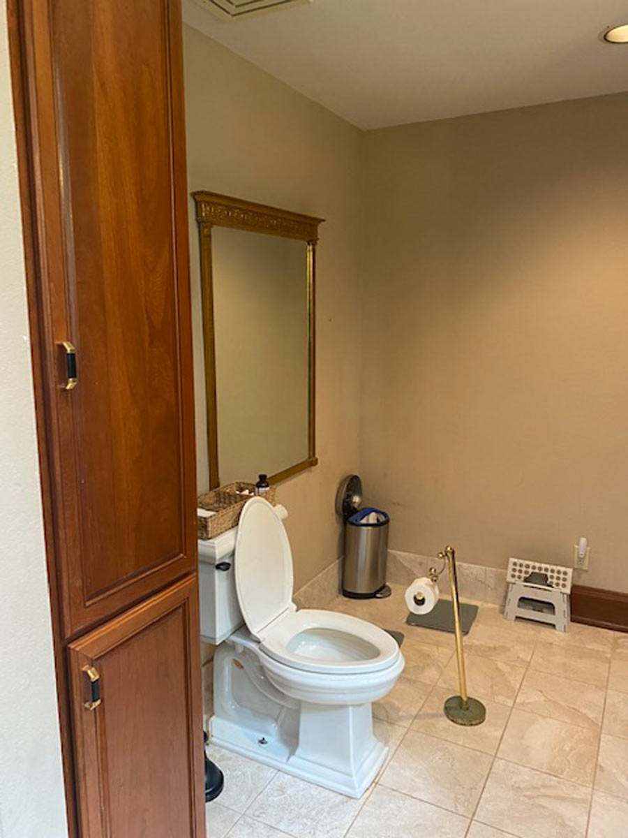 Modern Primary Bathroom Remodel in Muskego Before