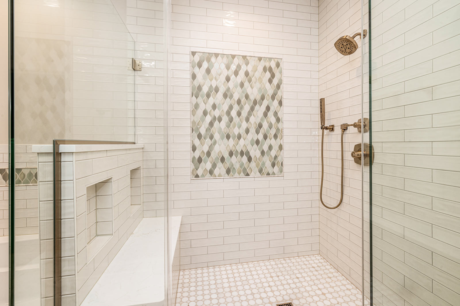 Transitional Primary Bathroom Remodel in Elm Grove