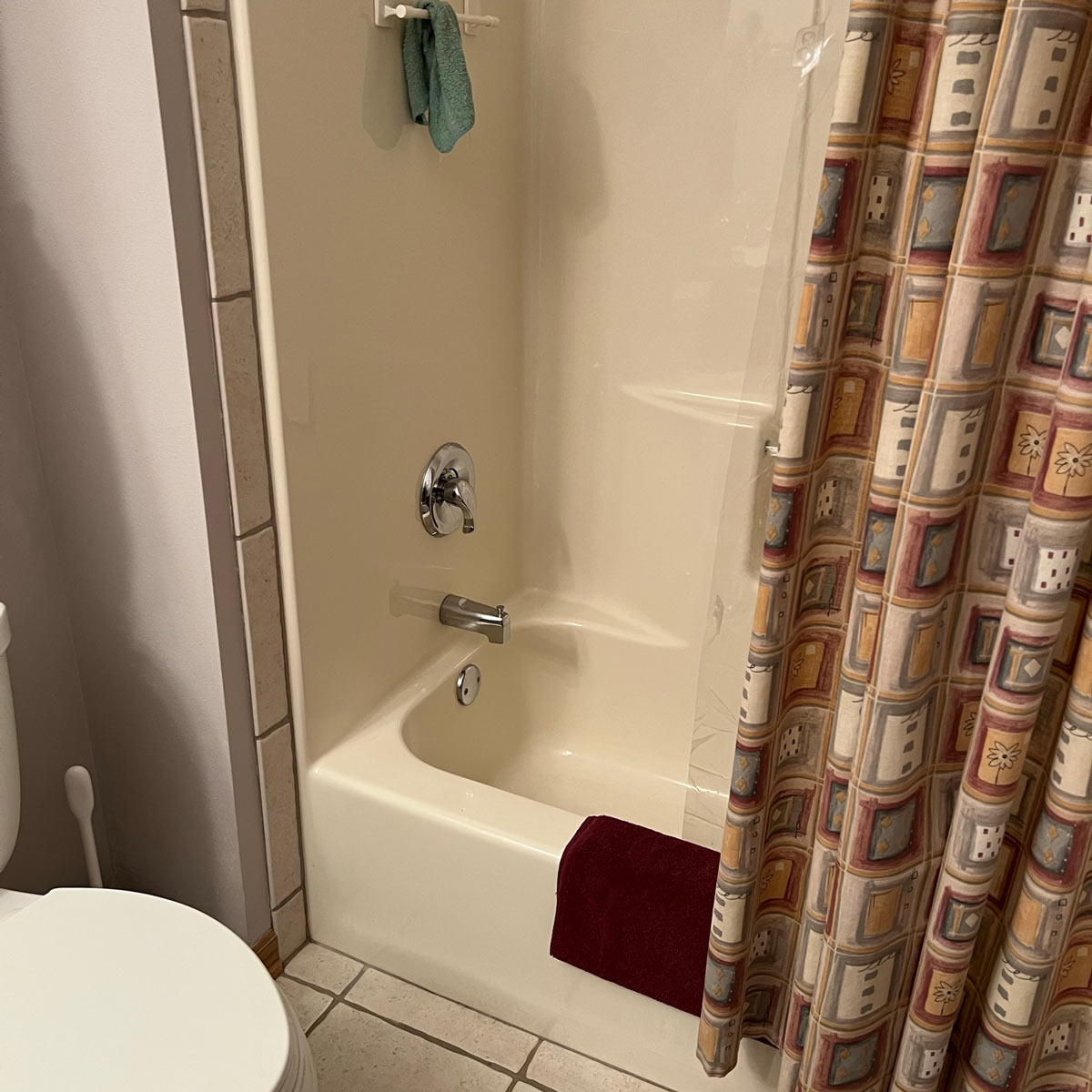 Tub to Shower Conversion Before